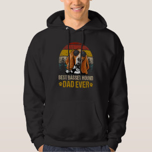 Best Basset Hond Dad Oost  Dog Hoodie