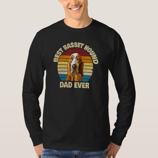 Best Basset Hound Dad Ever Basset Hound T-shirt (Voorkant)