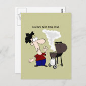 Best BBQ Chef Fun Quote voor hem Briefkaart (Voorkant / Achterkant)