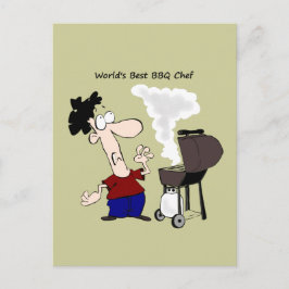 Best BBQ Chef Fun Quote voor hem Briefkaart
