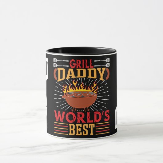 Best BBQ Grill Dad/w Spatula Coffee Mok (Midden)