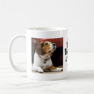 Best Beagle Dad 2 Photo Template Coffee Mok