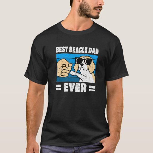 Best Beagle Dad ever Funny Beagle Dog Father T-shirt (Voorkant)