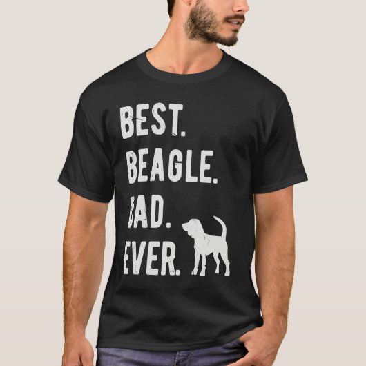 Best Beagle Dad Ever Mens Beagle Dog Dad T-shirt (Voorkant)