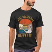 Best Beagle Dad Ever Retro Beagle Fathers T-shirt (Voorkant)