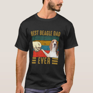 Best Beagle Dad Ever Retro Beagle Fathers T-shirt