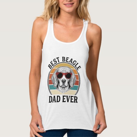 Best Beagle Dad Ever Vintage Beagle Shirt Design_1 (Voorkant)