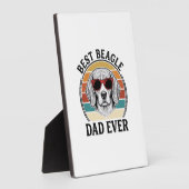 Best Beagle Dad Ever Vintage Beagle Shirt Design_1 Fotoplaat (Zijkant)