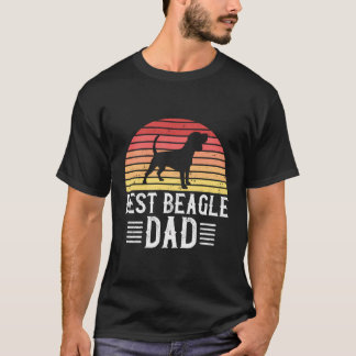Best Beagle Dad Gift Funny Mannen Beagle Hondenlie T-shirt