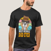 Best Beagle Dad Over Dogs Retro Puppy Sunbril H T-shirt (Voorkant)