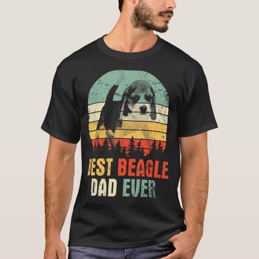 Best Beagle Dog Dad Ever Happy Day Vader so T-shirt (Voorkant)
