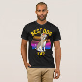 Best Beagle Dog Ever Retro T-shirt (Voorkant volledig)