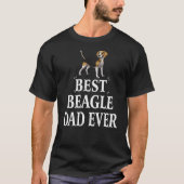 Best Beagle Dog Pap in grappige T-Shirt Gift for F (Voorkant)
