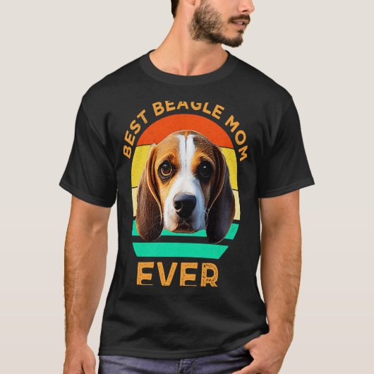 Best Beagle Mam Ever Cute Beagle Dog T-shirt (Voorkant)