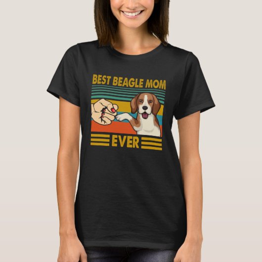Best Beagle Mom Ever T-shirt (Voorkant)