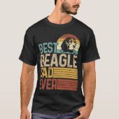 Best Beagle Pap Ever Retro Fathers Day T-shirt (Voorkant)
