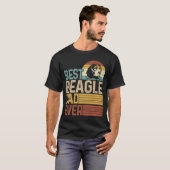 Best Beagle Pap Ever Retro Fathers Day T-shirt (Voorkant volledig)