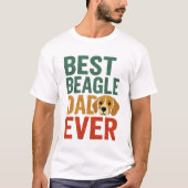 Best Beagle Pap Ever T-shirt (Voorkant)