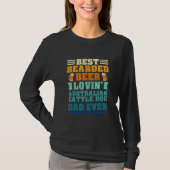 Best Bearded Beer Lovin' Australian Cattle Dog Dad T-shirt (Voorkant)