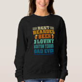 Best Bearded Beer Lovin' Boston Terrier Dad Funny  Trui (Voorkant)
