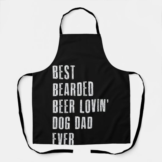 Best Bearded Beer Lovin Dog Dad Ever Pet Lover Schort (Voorkant)
