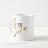 Best Bearded Beer Lovin' Dog Pap ooit Koffiemok (Voorkant links)