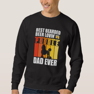 Best Bearded Beer Lovin' Poodle Dad over Funny Dog Trui