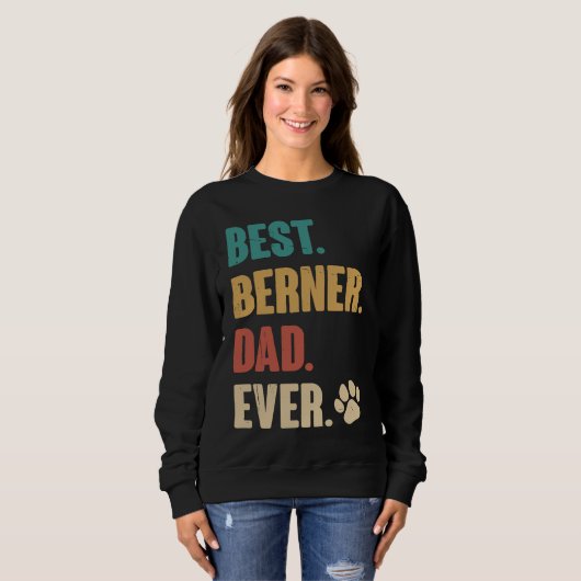 Best Berner Dad Ever   Bernese Mountain Dog Trui (Voorkant volledig)