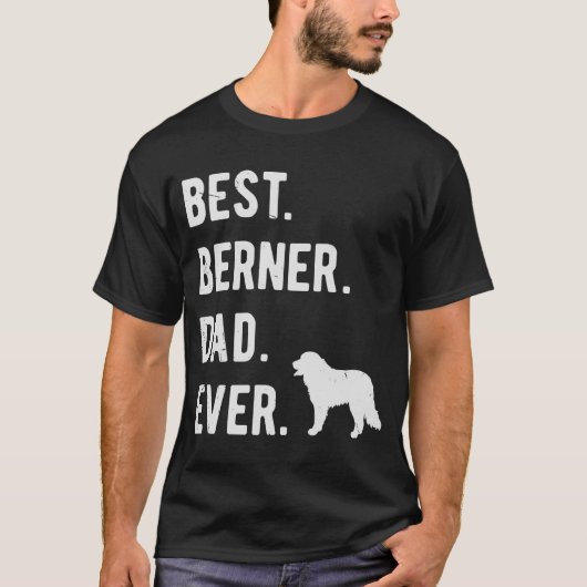 Best Berner Pap Ever Mannen Bernese Mountain Dog T-shirt (Voorkant)