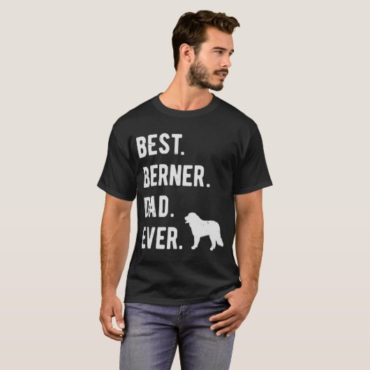 Best Berner Pap Ever Mannen Bernese Mountain Dog T-shirt (Voorkant volledig)