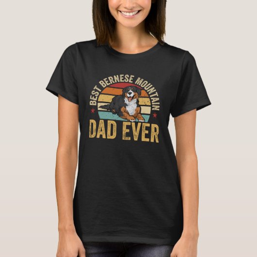 Best Bernese Mountain Dad Ever Dog Dad T-shirt (Voorkant)