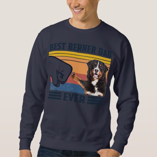 Best Bernese Mountain Dog Dad Ever Father Trui (Voorkant)