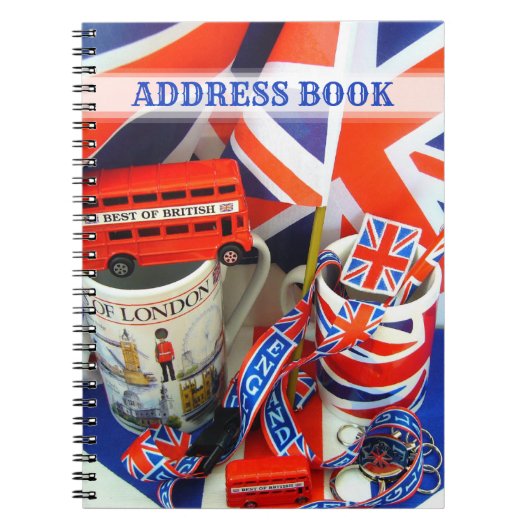 Best Best of British Souvenirs Adress Book Notitieboek (Voorkant)