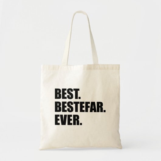 Best Bestefar Ever Norwegian Grandfather Canvas ta Tote Bag (Voorkant)