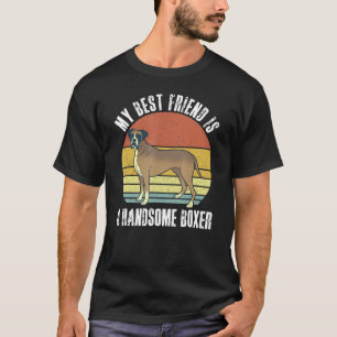 Best bevriend met Boxer Dog - zonnebank T-shirt