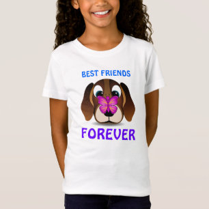 Best bevriende Kinder T-Shirt met Cute Puppy and B