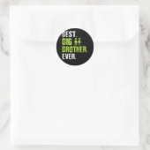 Best Big Brother Bro Ever Ouder Verwant Ronde Sticker (Tas)