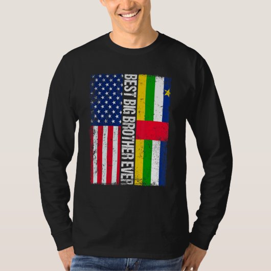 Best Big Brother Ever American Central African Rep T-shirt (Voorkant)