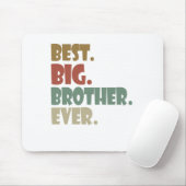 Best Big Brother Ever Ouder Verwant Teenager Gift Muismat (Met muis)