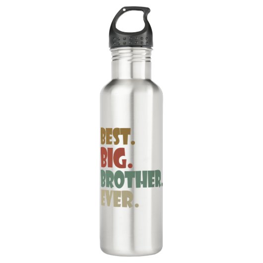 Best Big Brother Ever Ouder Verwant Teenager Gift Waterfles (Voorkant)