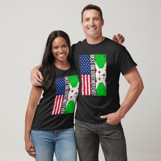 Best Big Brother Ever Vaderdag Burundi Us Fla T-shirt (Unisex)
