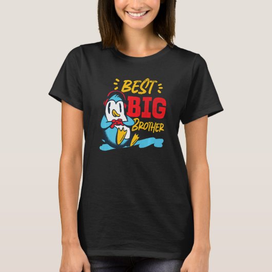 Best Big Brother Gaming Penguin T-shirt (Voorkant)