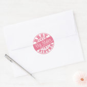 Best Big Sister -rubberstempel Ronde Sticker (Envelop)