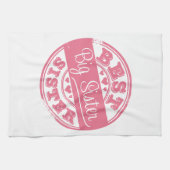 Best Big Sister -rubberstempel- Theedoek (Horizontaal)