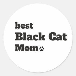 Best Black Cat Mom Ever Sticker – Cute Cat Lover