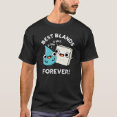Best Blands Forever Funny BFF Pun Dark BG T-shirt (Voorkant)