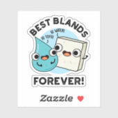 Best Blands Forever Funny BFF Pun Sticker (Vel)