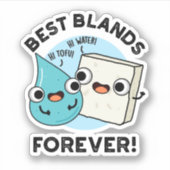 Best Blands Forever Funny BFF Pun Sticker (Voorkant)