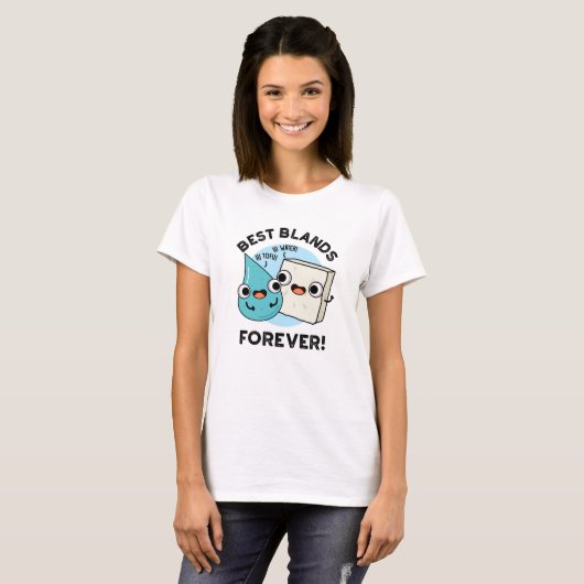 Best Blands Forever Funny BFF Pun T-shirt (Voorkant volledig)