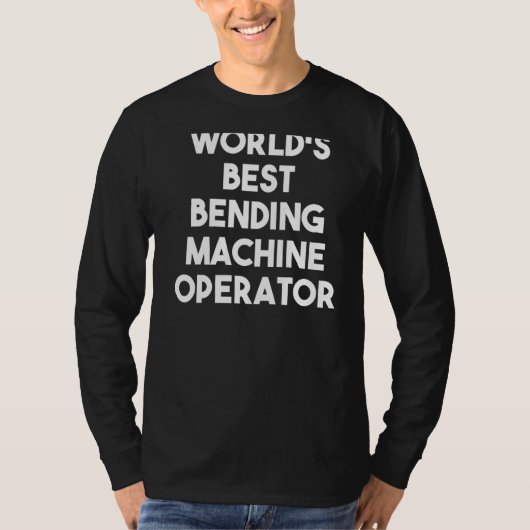 Best boeiende machineoperator ter wereld t-shirt (Voorkant)